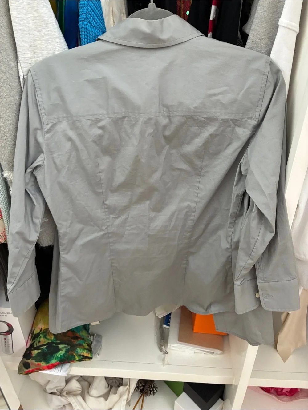 J.crew Classic women’s Grey Button-Up Dress Shirt S